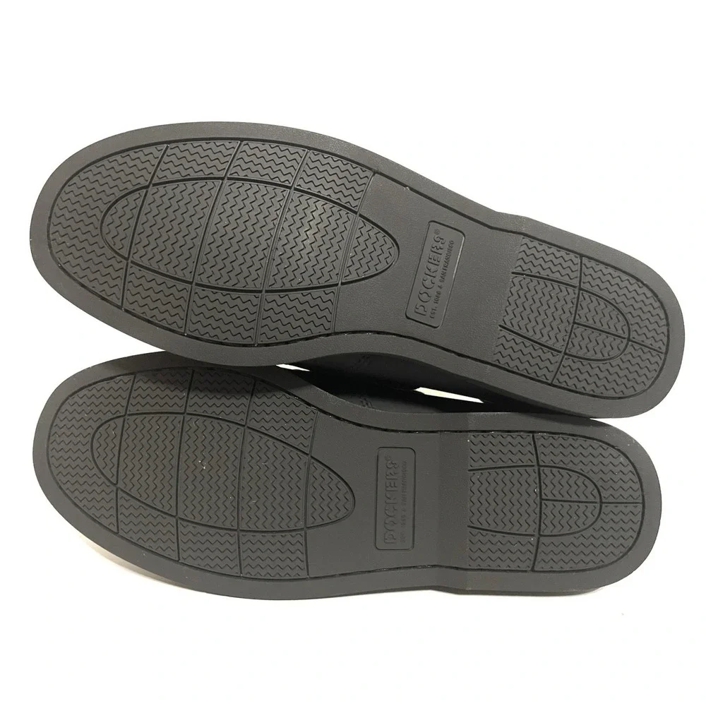 Dockers Mens Black Vargas Genuine Leather Casual Classic Rubber Sole Boat Shoe 7